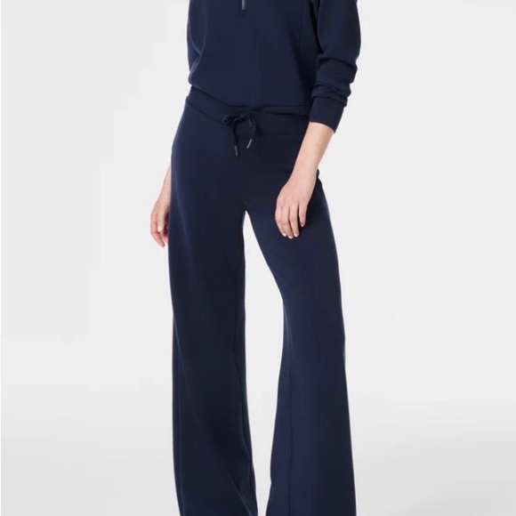 Spanx Air Essentials Half Zip Navy Pullover - Picture 6 of 9